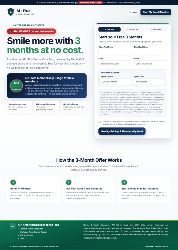 AI+ Plus Dental Care Plan